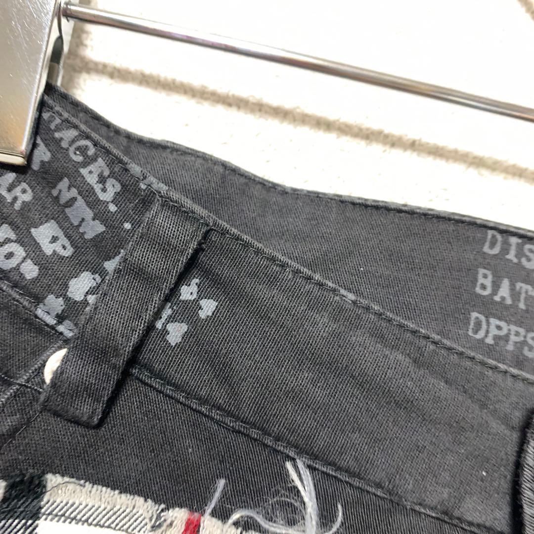 エイチナオト フォーエバーアナーキー V系 パンク ロック ドクロ 骸骨 ズボン