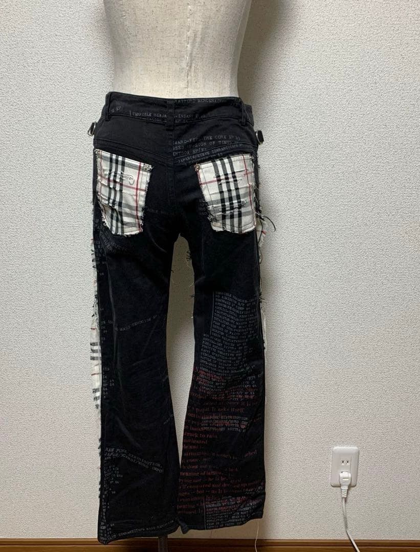 エイチナオト フォーエバーアナーキー V系 パンク ロック ドクロ 骸骨 ズボン