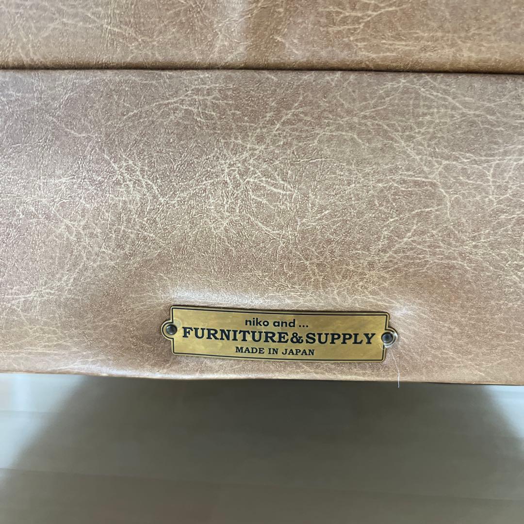 【niko and...】ソファカウチR/クラシックダイナーシリーズ　ベージュ