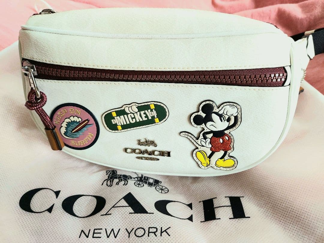 【日本限定】Disney ディズニーCOACHコーチ コラボ ボディバッグ