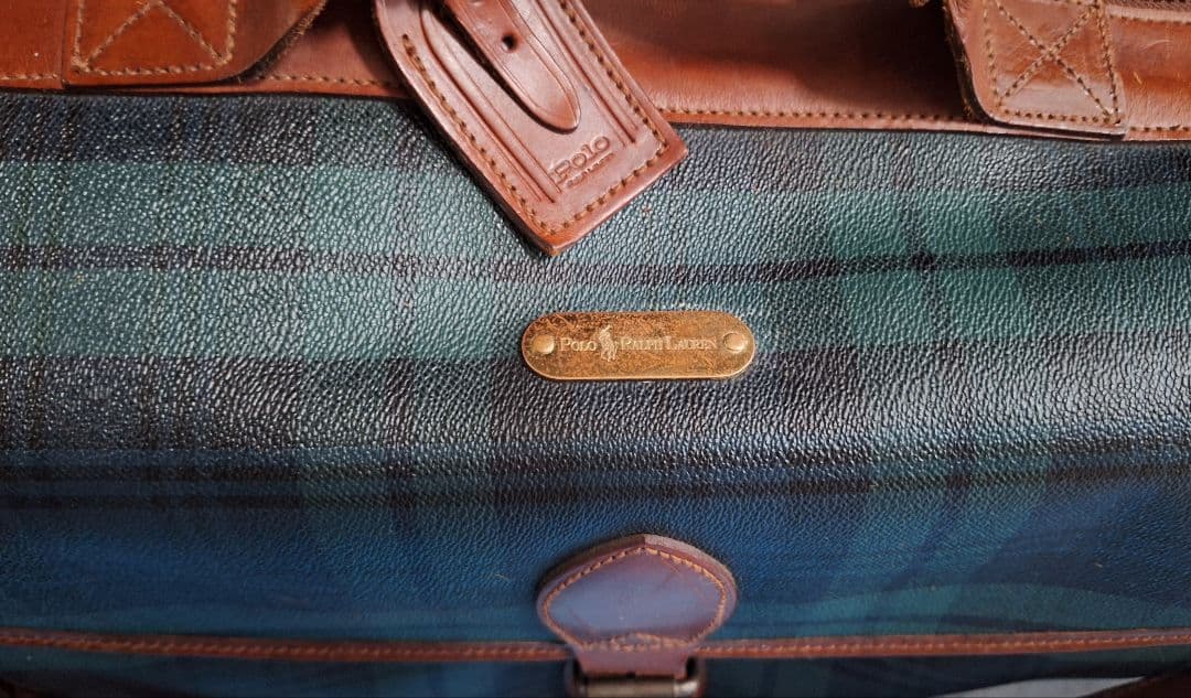 『15日迄』ポロラルフローレン　ボストンバッグ　2WAY ブラックウォッチ 美品