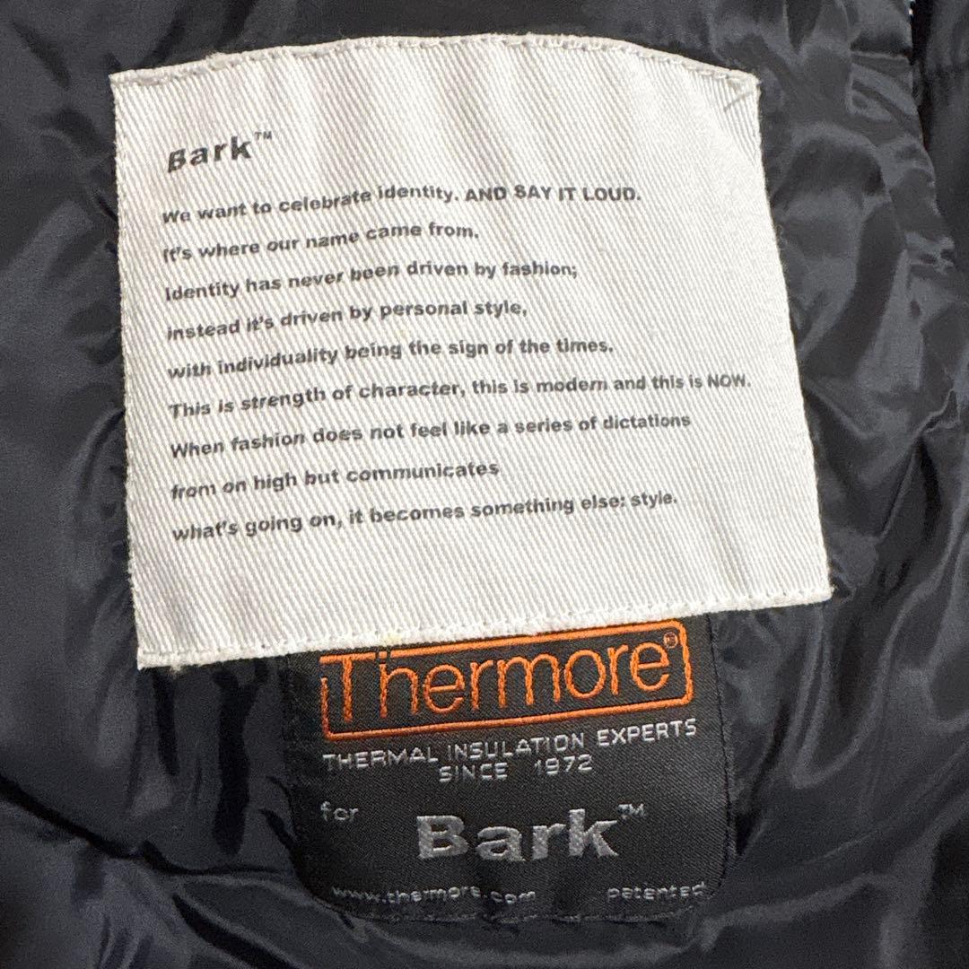 美品　バーク　サーモア 中綿ジャケット ニット切替　フード　洗える　イタリア製