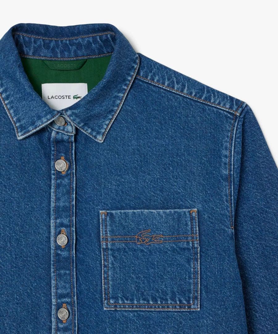 【MiAさん専用】LACOSTE デニムシャツ ボタンアップ