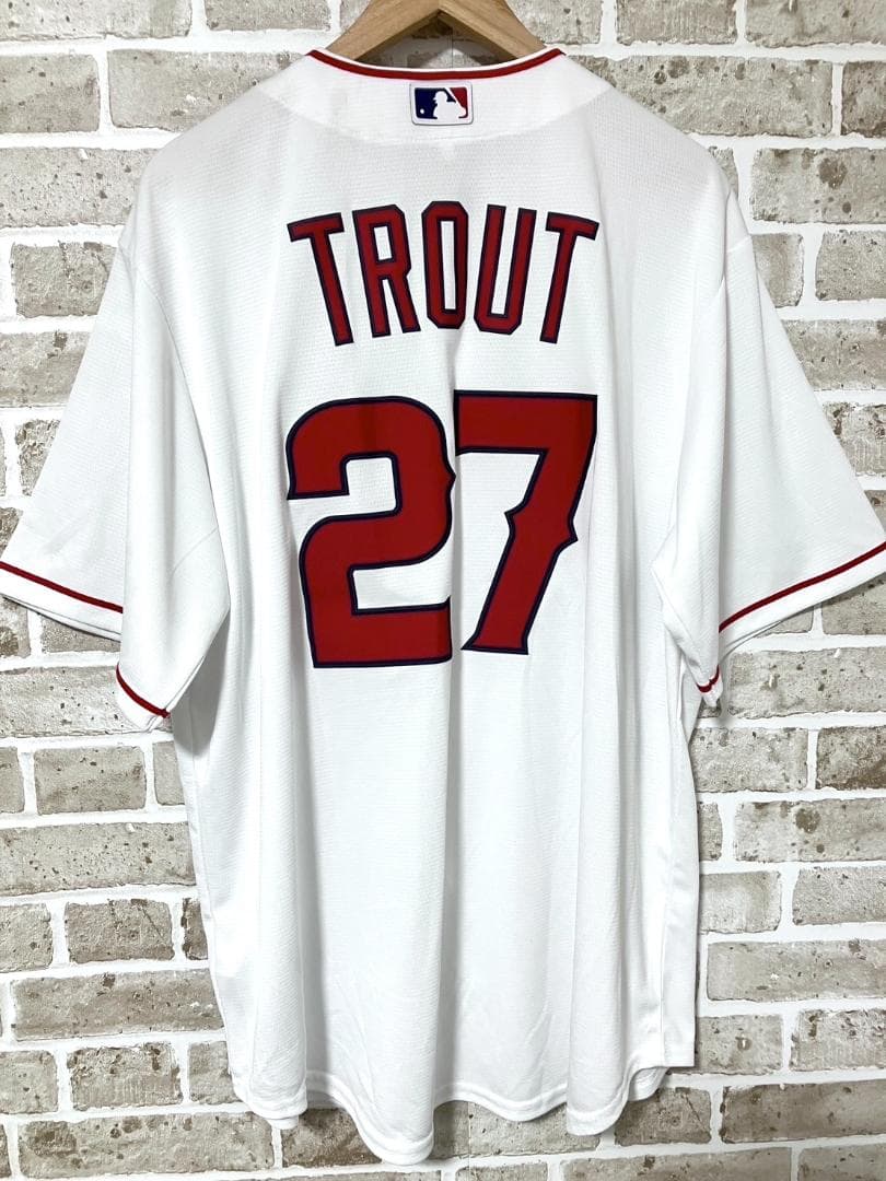 【24時間以内/匿名配】ナイキ エンゼルス マイク・トラウト ユニフォーム XL