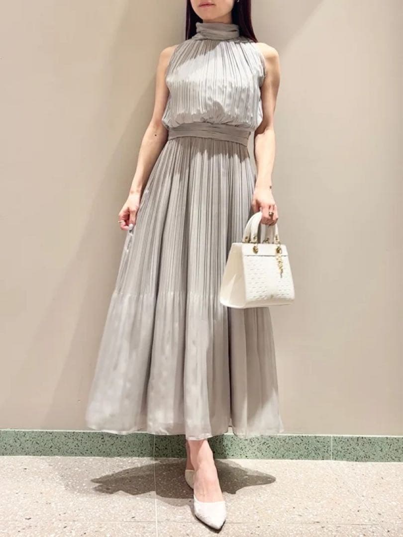 SNIDEL♡シフォンプリーツフレアワンピース