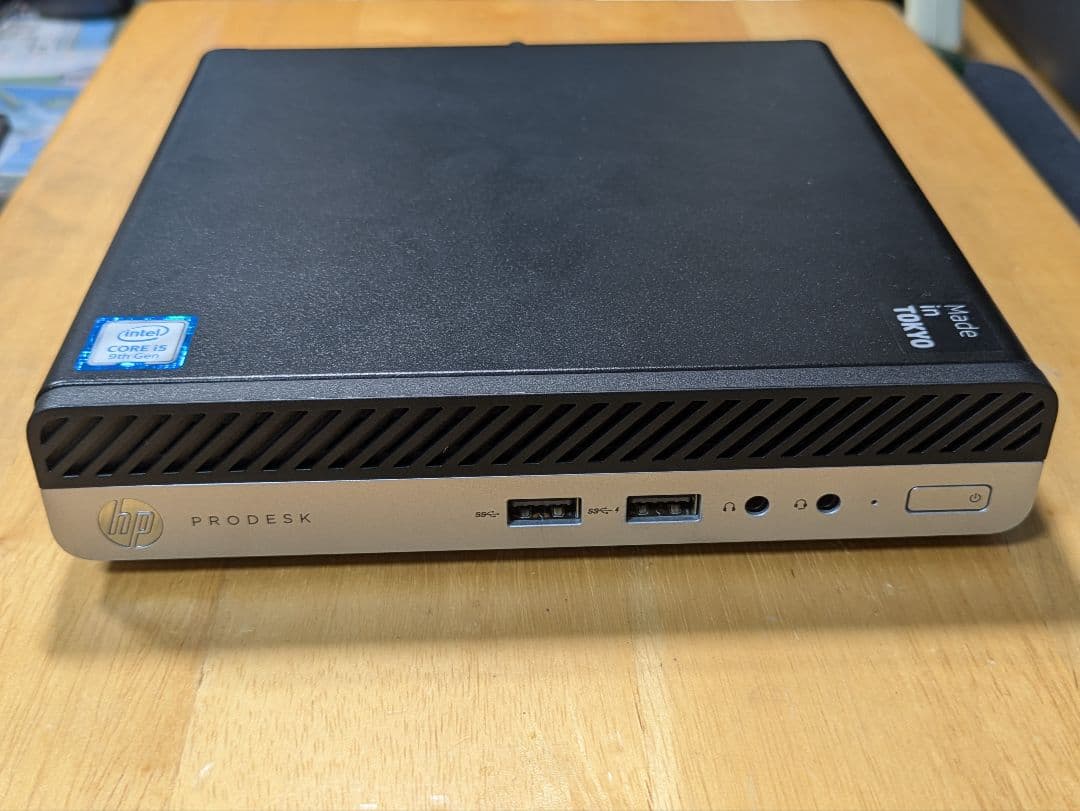 ミニPC HP ProDesk 400 G5 Core i5 9500T 16/256GB