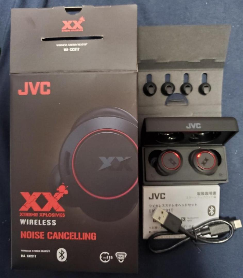 JVC ワイヤレスノイズキャンセリングイヤホン HA-XC91T ノイキャン低音