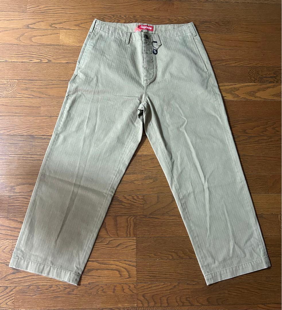 パンツ Supreme Washed Herringbone Chino Pant 32