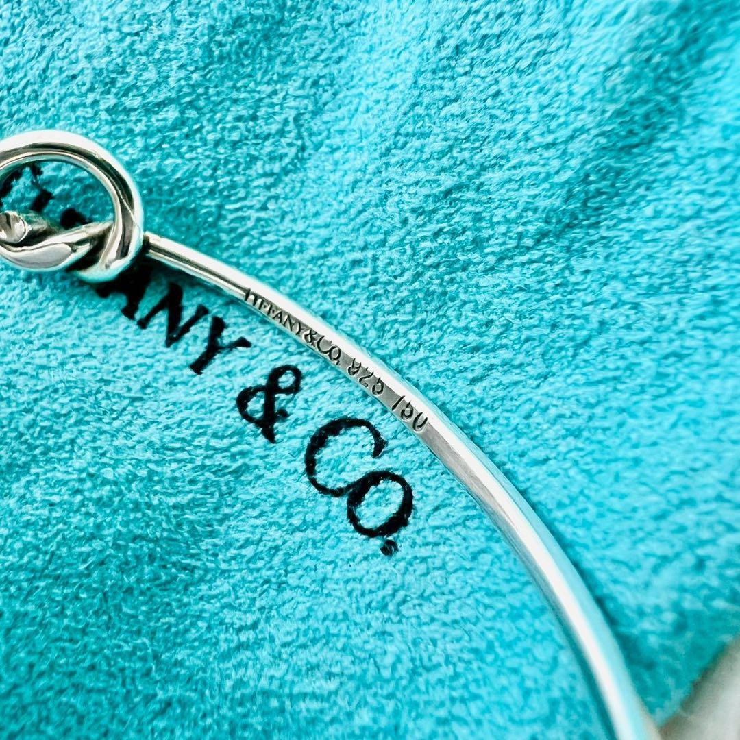 美品✨TIFFANY　ティファニー　バングル　ラブノット　フック＆アイ　コンビ