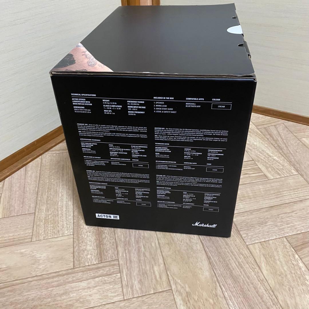 【新品未開封】Marshall Acton III ワイヤレススピーカー白本体