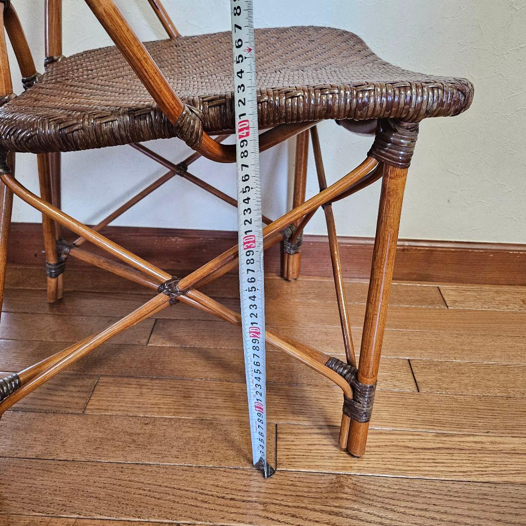 Kazama カザマ ラタンチェア ダイニングチェア 籐椅子 イス 希少