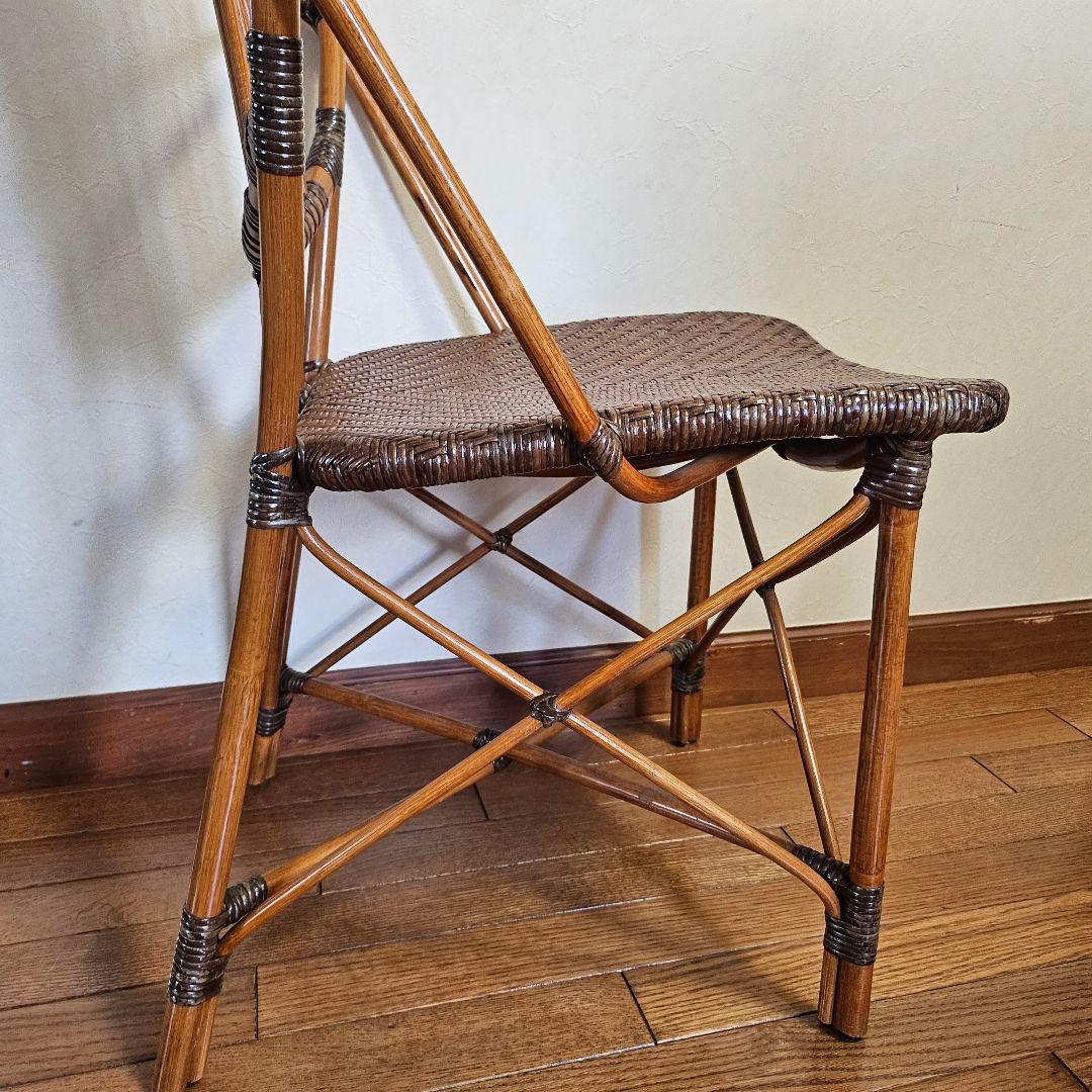 Kazama カザマ ラタンチェア ダイニングチェア 籐椅子 イス 希少
