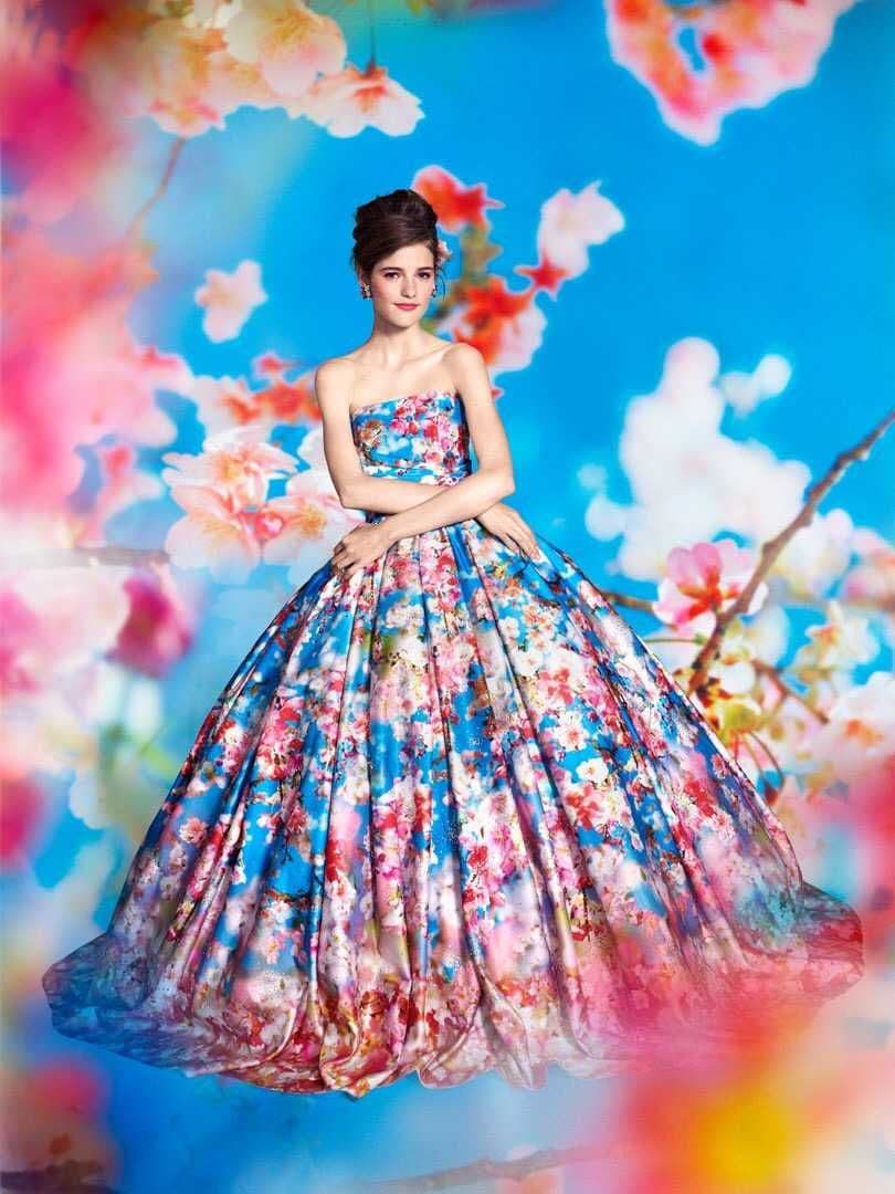 M / mika ninagawa 蜷川実花 カラードレス ニナガワミカ　ブルー