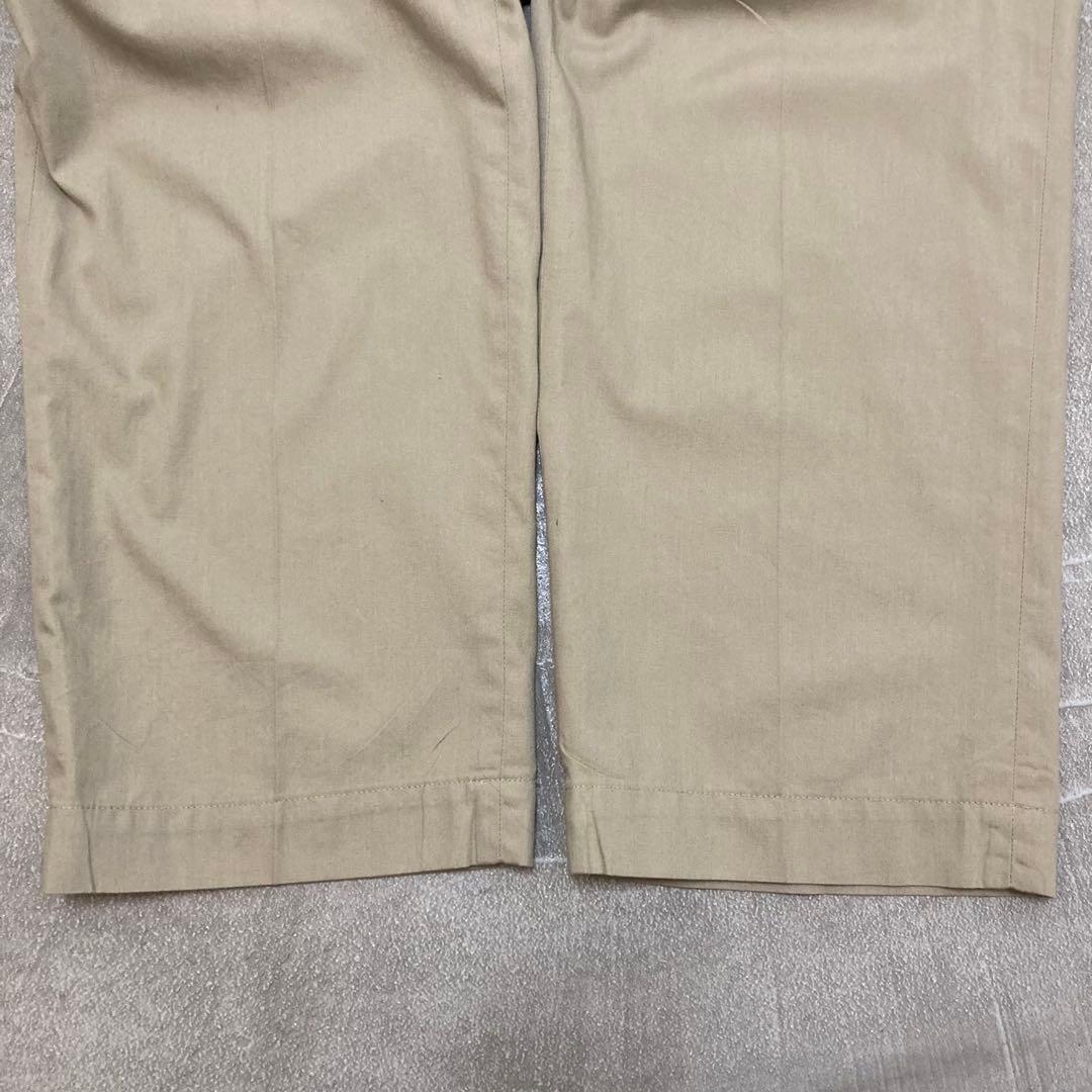 60s チノパン ワークパンツ カーキベージュ W32 ワイド ヴィンテージ