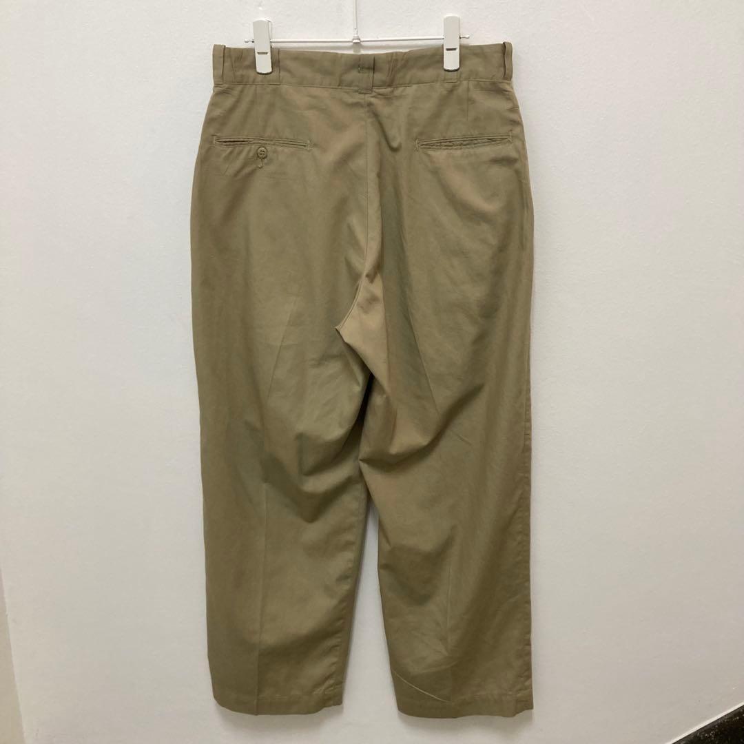 60s チノパン ワークパンツ カーキベージュ W32 ワイド ヴィンテージ