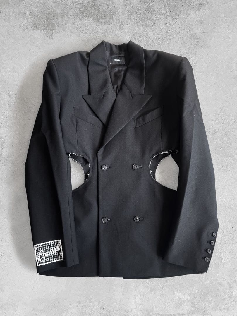 EGONLAB エゴンラボ テーラード ジャケット エゴニック ブラック 48