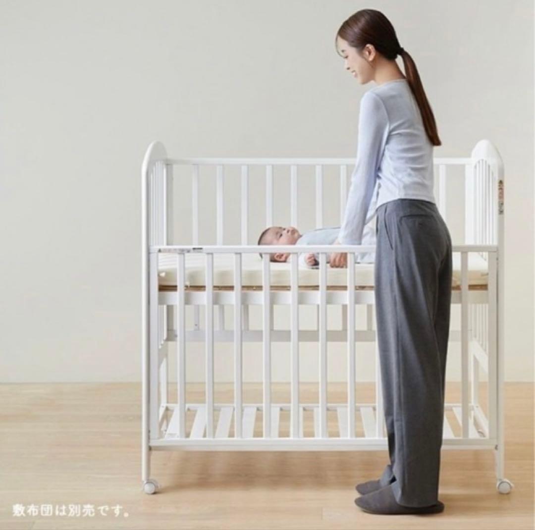 う*K様 カトージ ベビーベッド アーチⅡ エクストラ ハイタイプ ホワイト 白