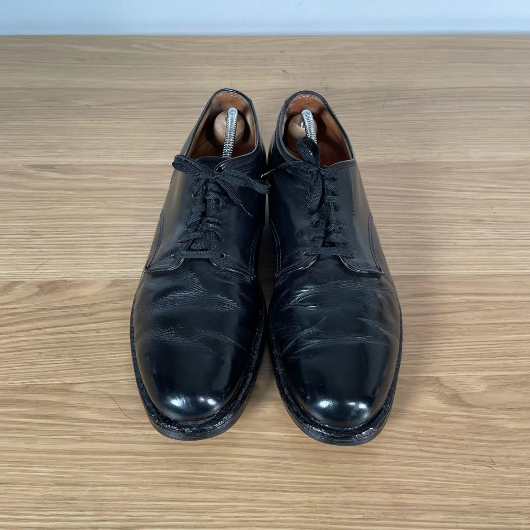 オールデン　407 コードバン プレーントゥ レザーシューズ ブラック　8.5