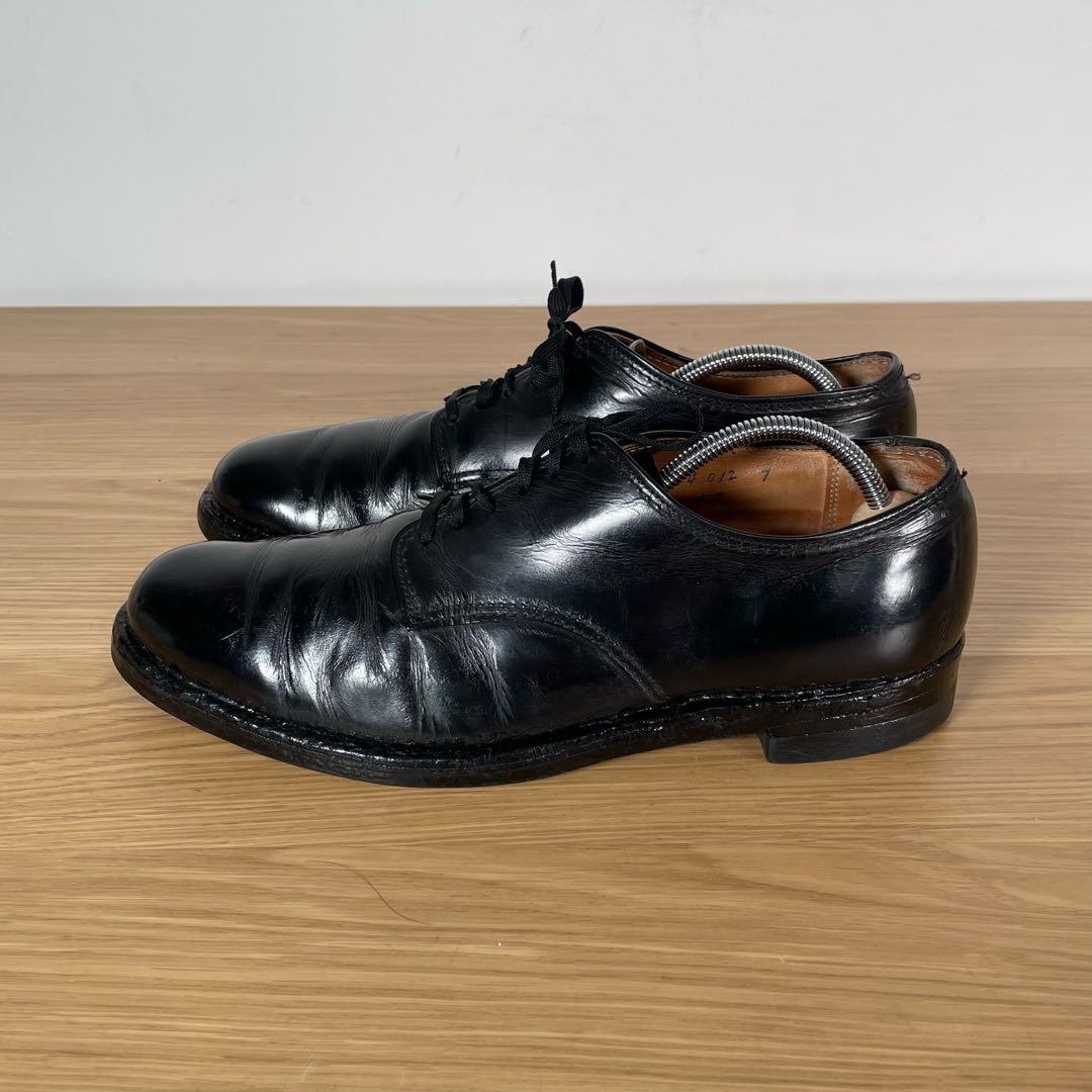 オールデン　407 コードバン プレーントゥ レザーシューズ ブラック　8.5