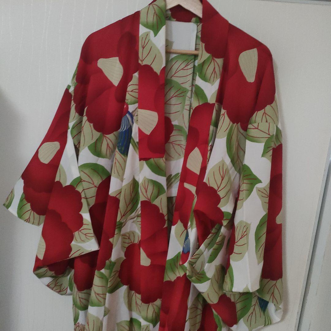 ふりふ浴衣　椿鳥