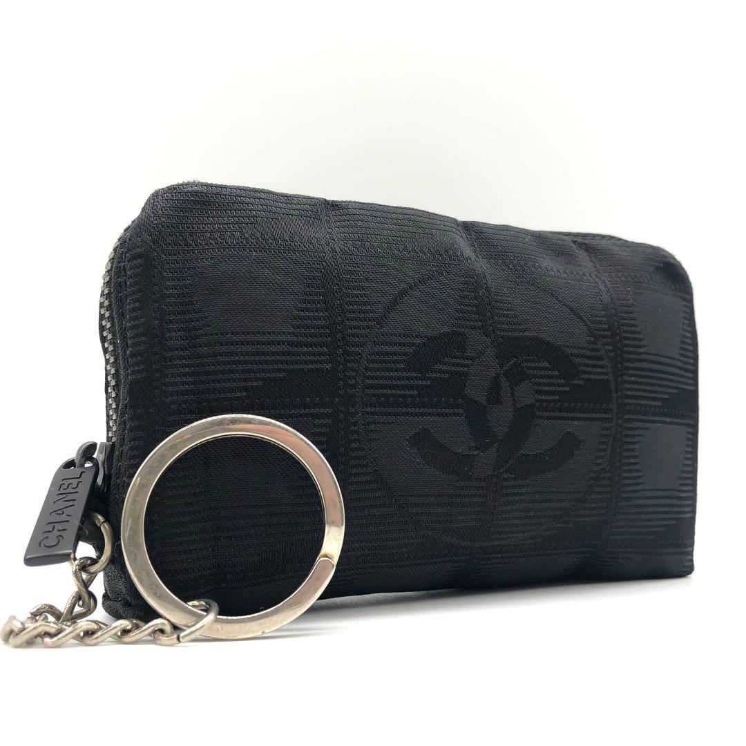 【美品】CHANEL ケース ポーチ ニュートラベル ココマーク ブラック