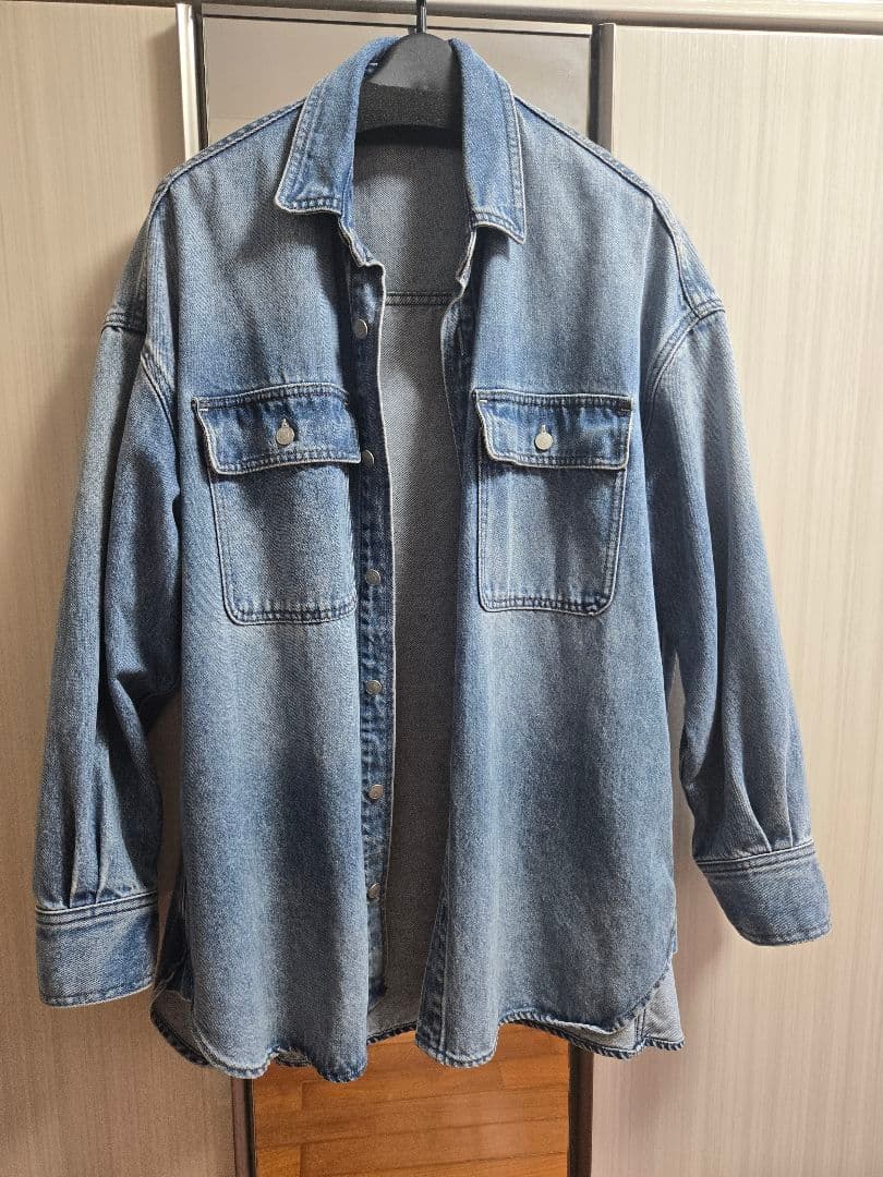 完売品　ウィムガゼット　ドロップデニムシャツ　インディゴブルー