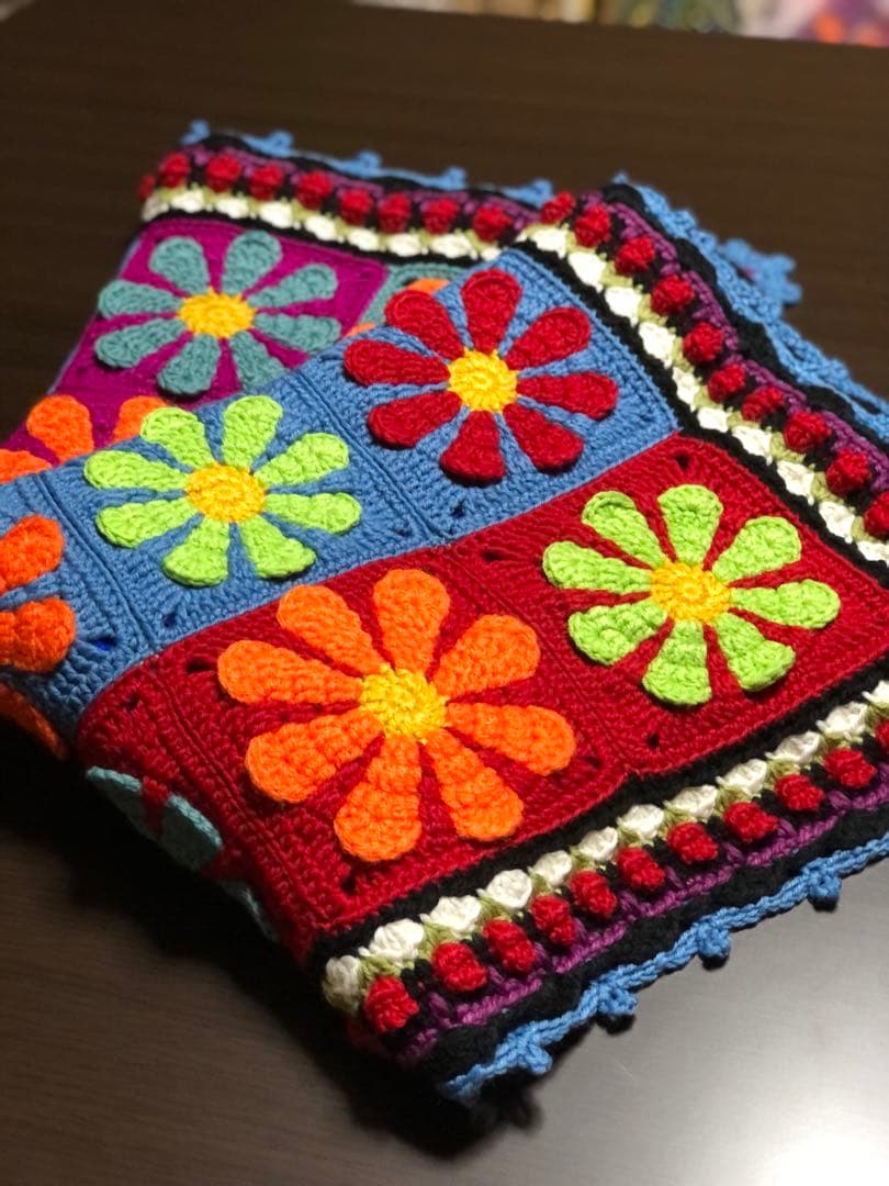 フルオーダー手編みブランケット 財前商品