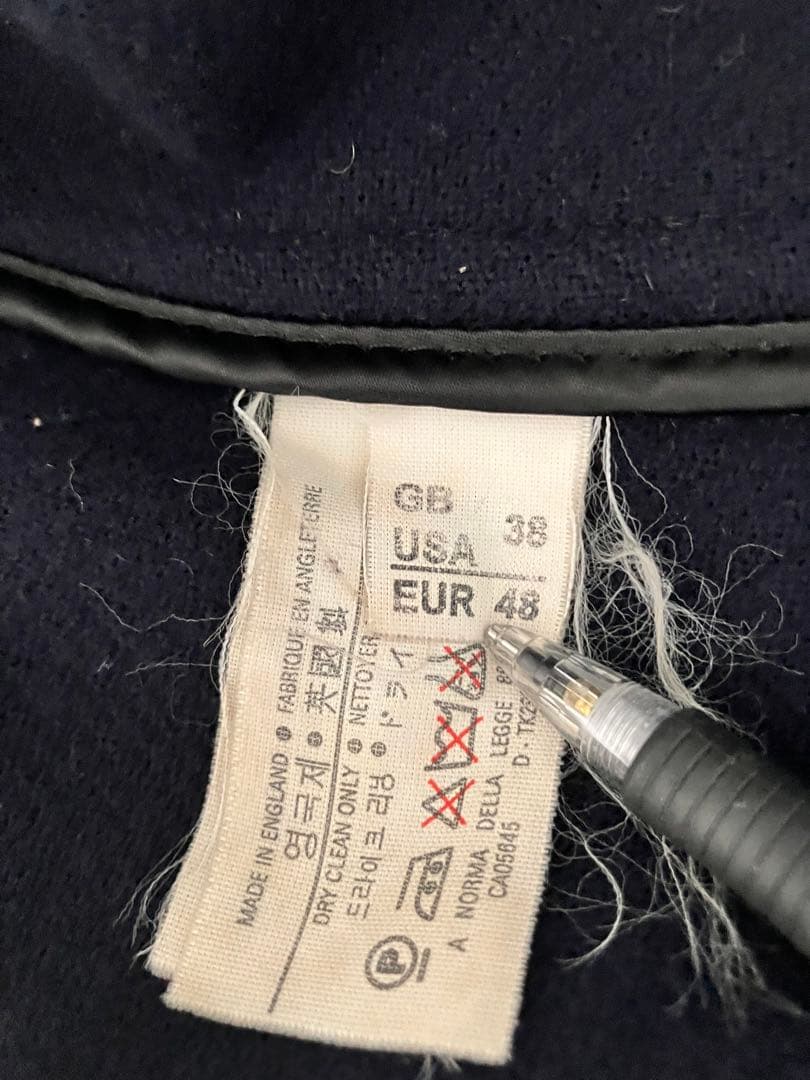 グローバーオール 　ダッフルコートヘリンボーン　キングストン　サイズUK38