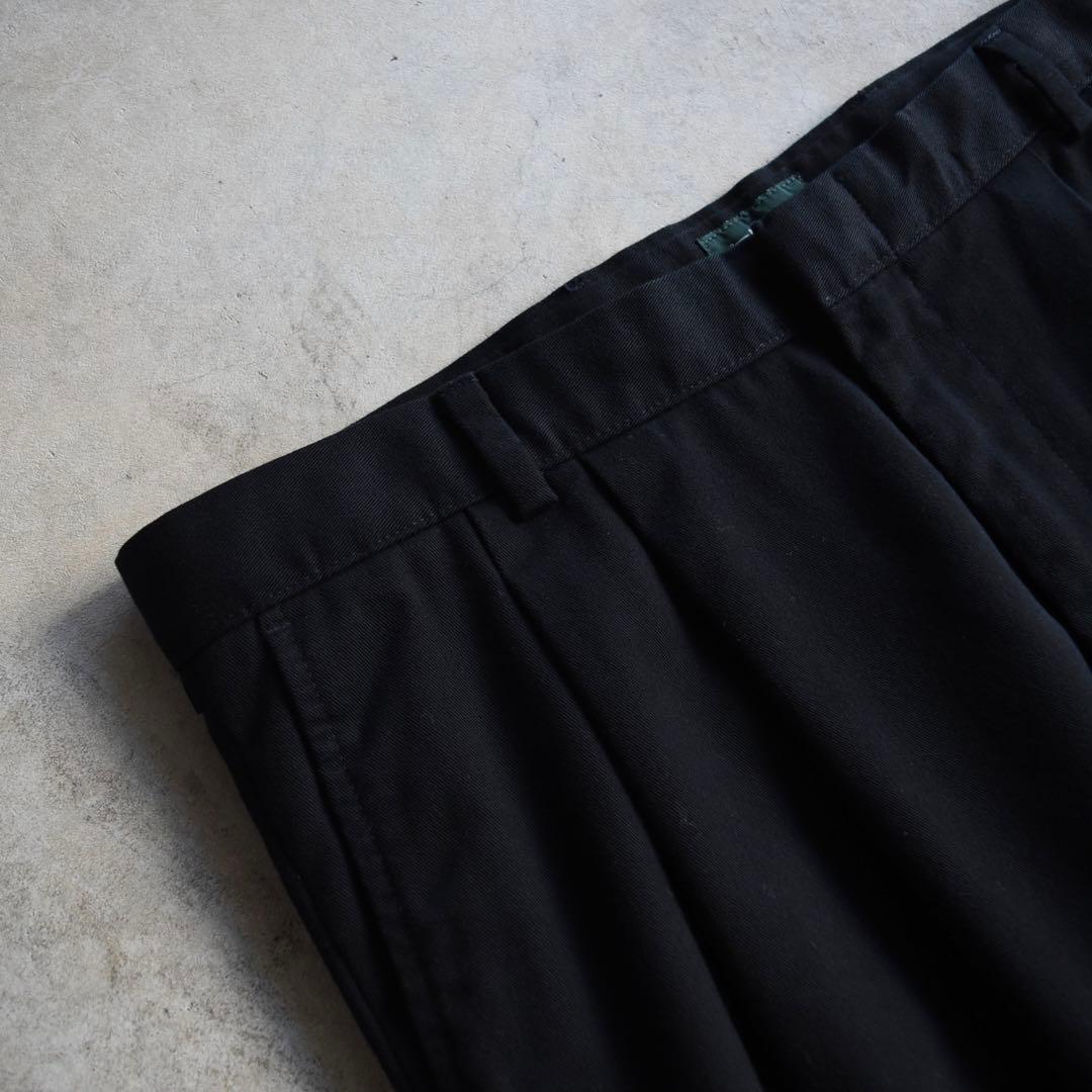 00s DOCKERS ドッカーズ ツータックチノスラックス 黒 W36 L29