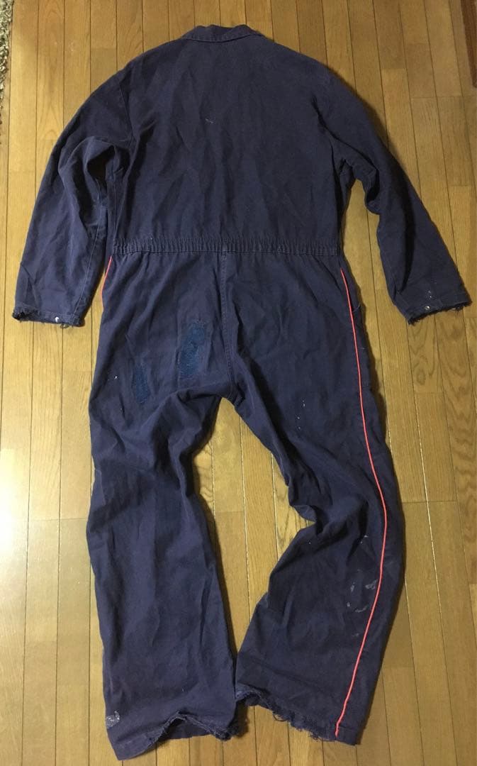 フランス ファイヤーマン オールインワン つなぎ ジャンプスーツ ヴィンテージ