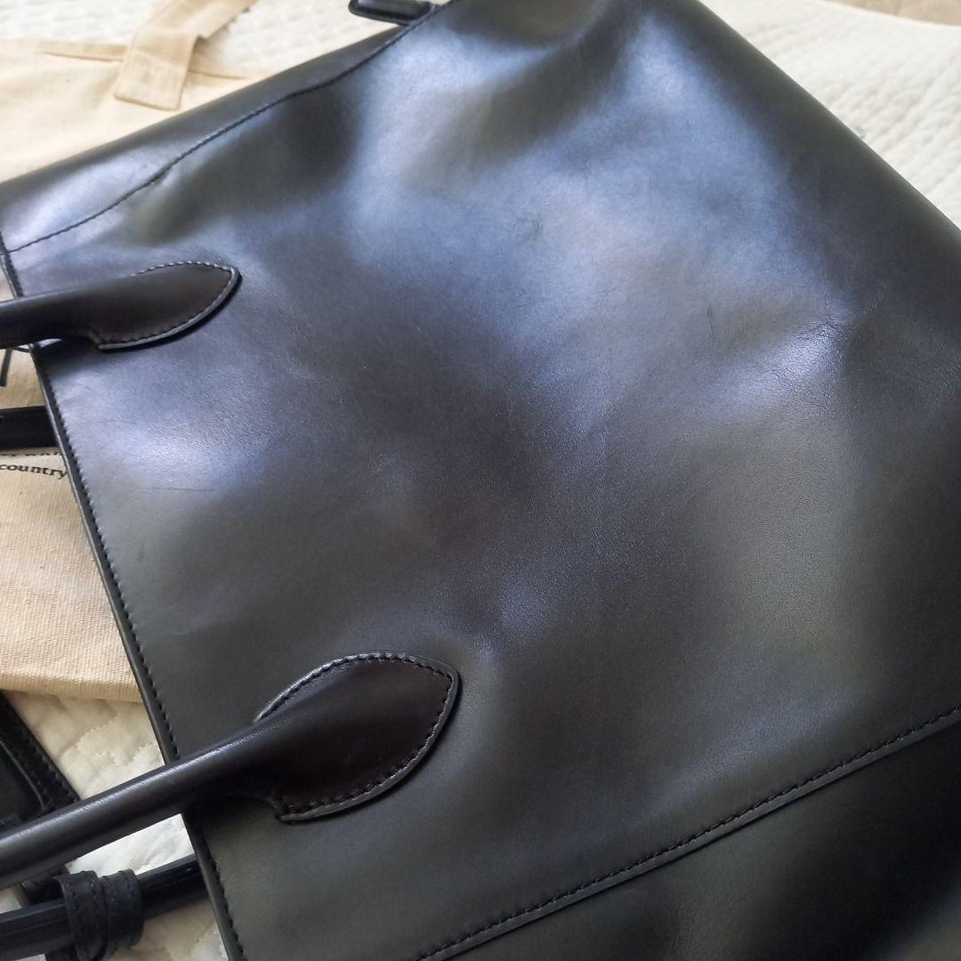 【保存バッグ付き☆】マザーハウス　アンティークボックストート　ブラック