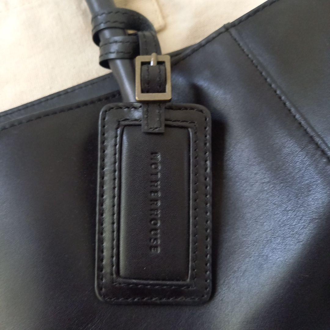 【保存バッグ付き☆】マザーハウス　アンティークボックストート　ブラック