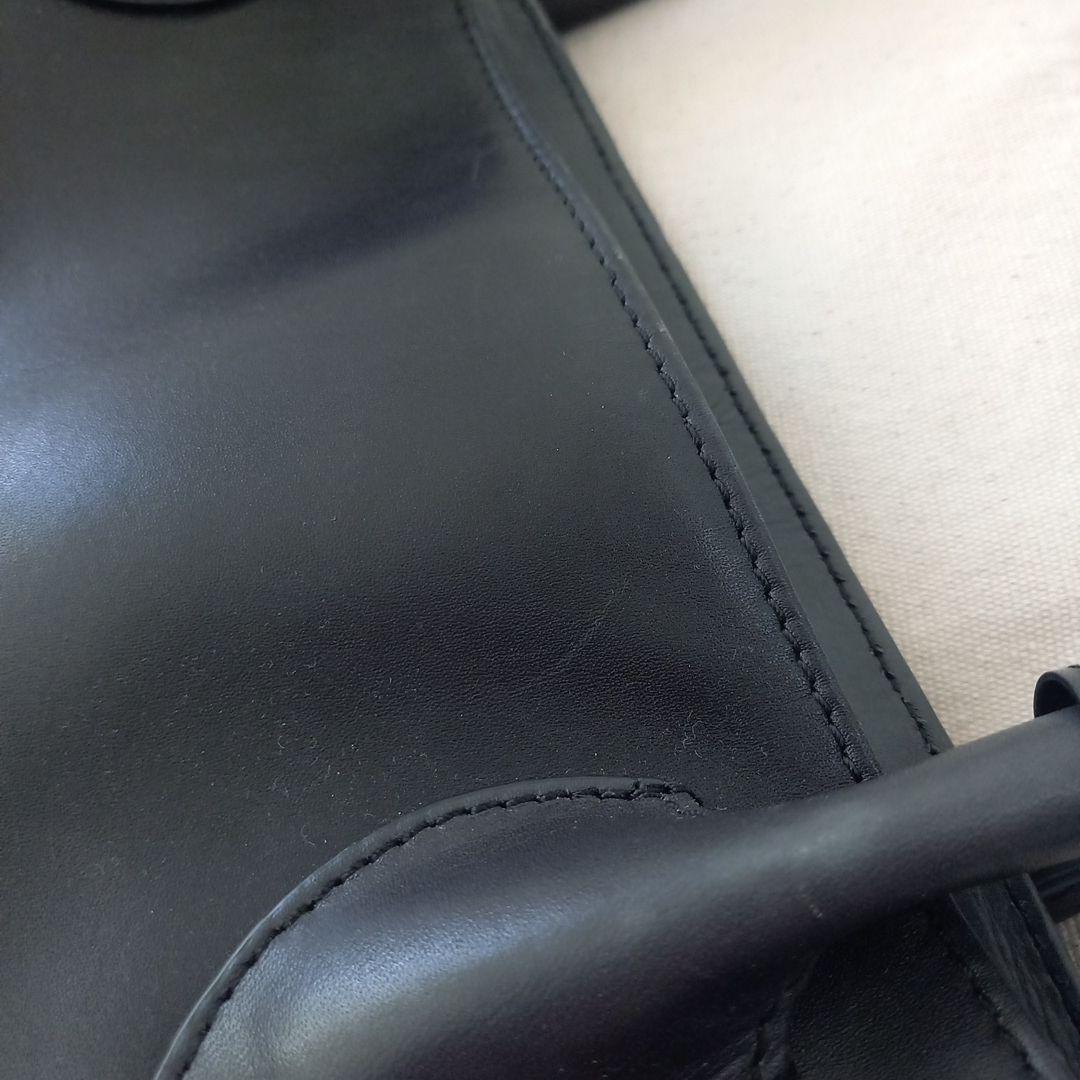 【保存バッグ付き☆】マザーハウス　アンティークボックストート　ブラック