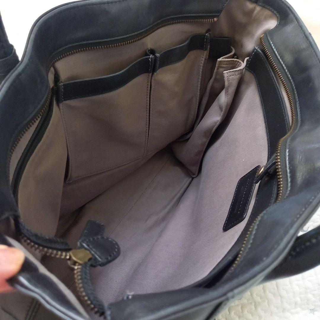 【保存バッグ付き☆】マザーハウス　アンティークボックストート　ブラック