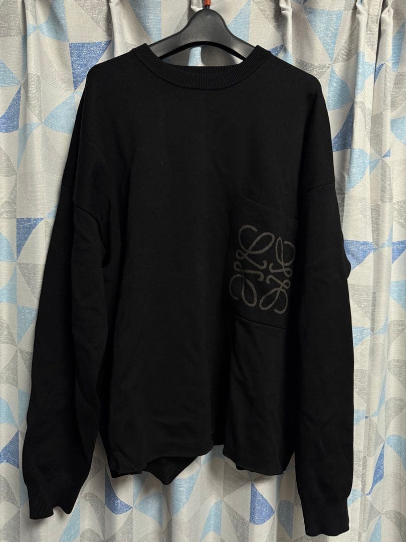 LOEWE ロエベ セーター　メンズ ニット L コットンアナグラム タグ付き