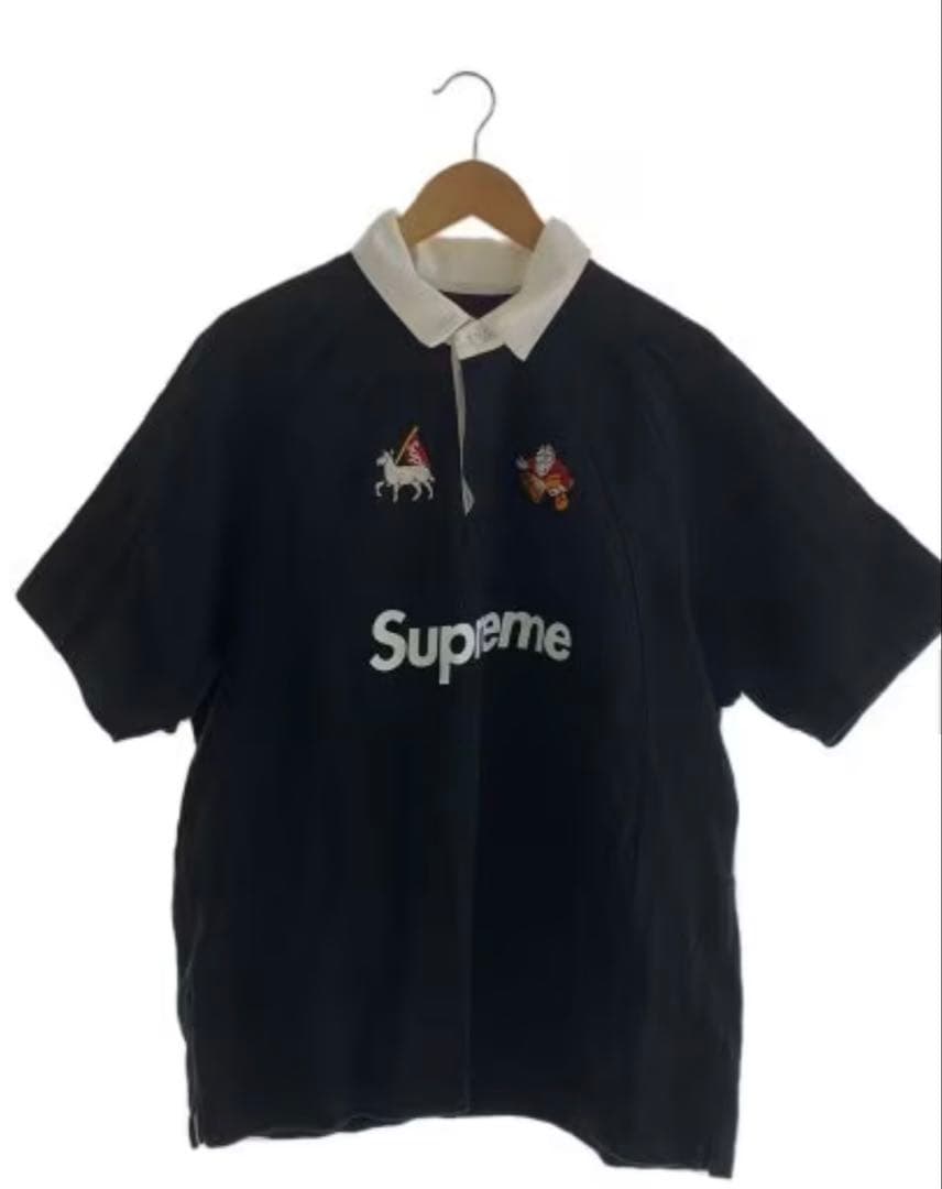 Supreme 黒 ポロシャツ XLサイズ