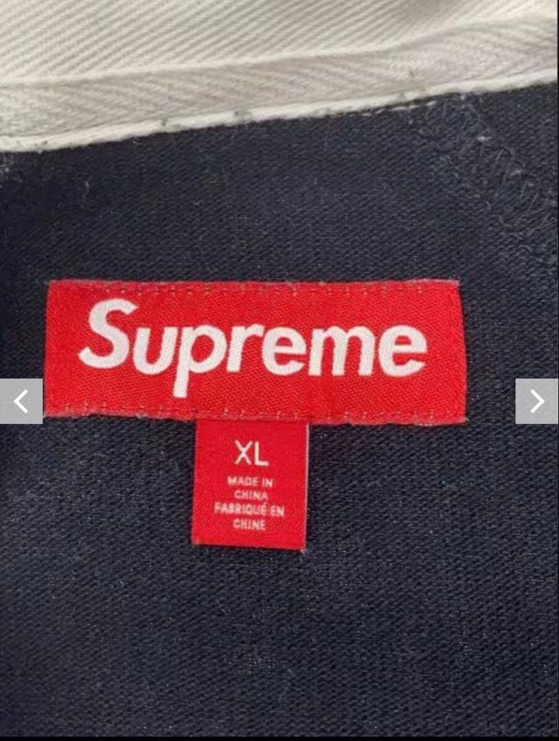 Supreme 黒 ポロシャツ XLサイズ