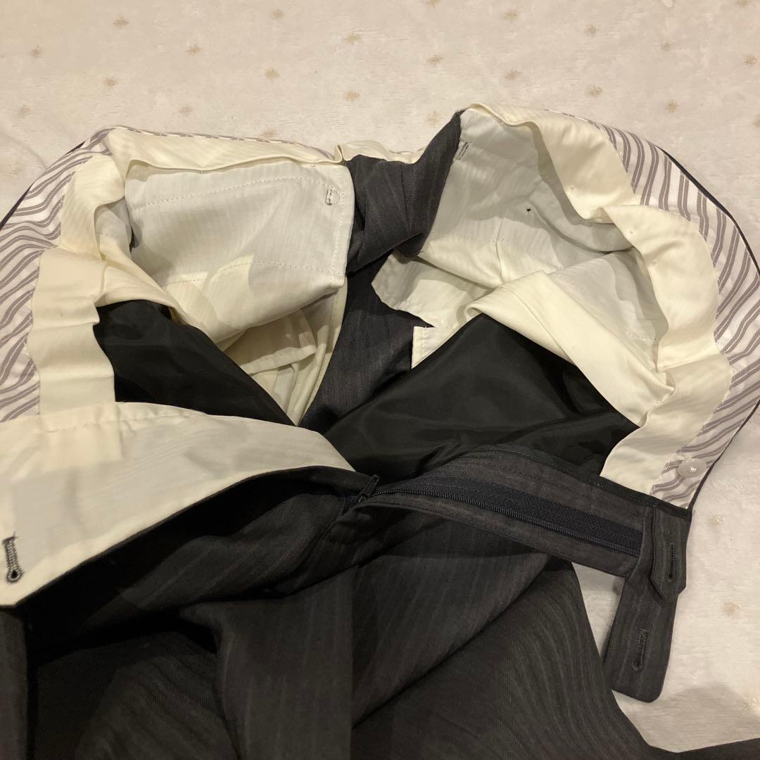 極美品✨️HILTON コロンボ super130 スーツ 紺 チェック A 6