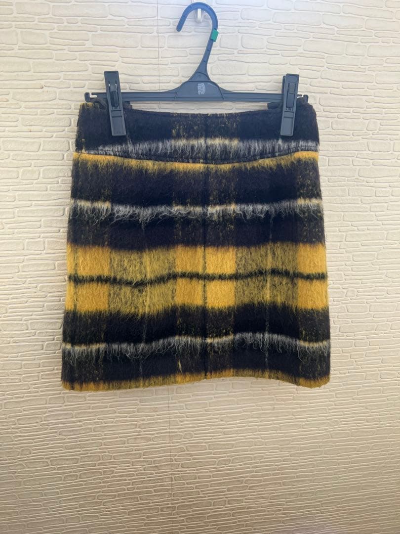 LILY BROWN ダブル釦ショート丈チェックコート&スカート