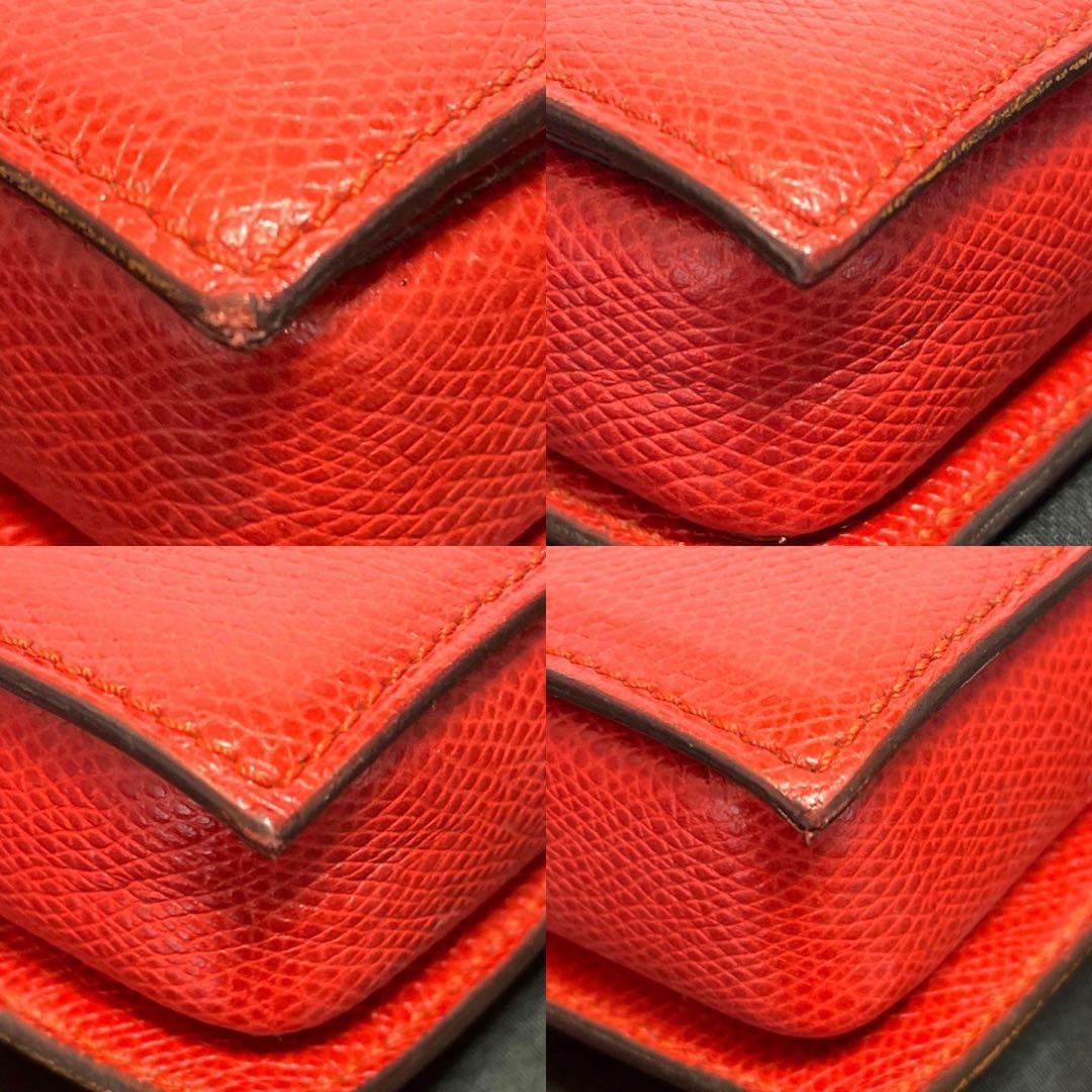 【MORABITO】モラビト レザー レッド ゴールド金具 2WAYハンドバッグ