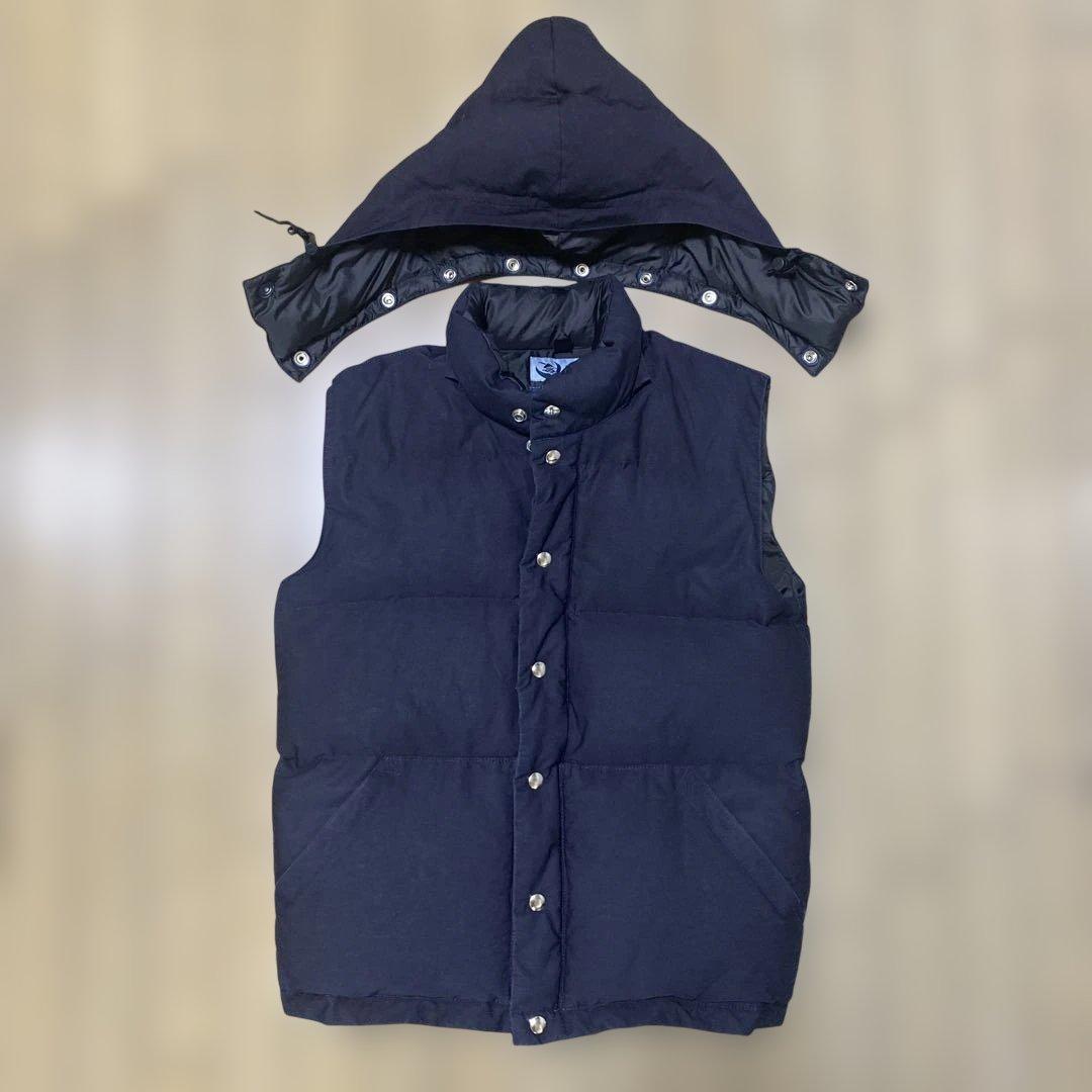 T*a様 Crescent Down Works ダウンベストフード付 ネイビー