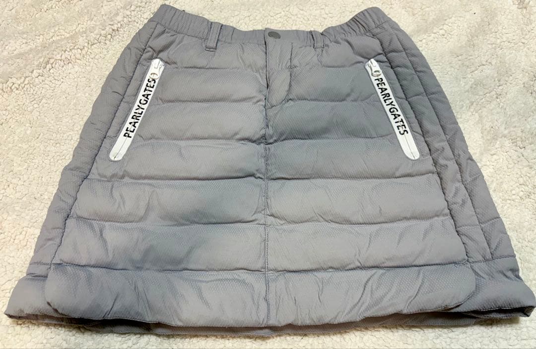 サイズ0 パーリーゲイツ 中綿 スカート グレー
