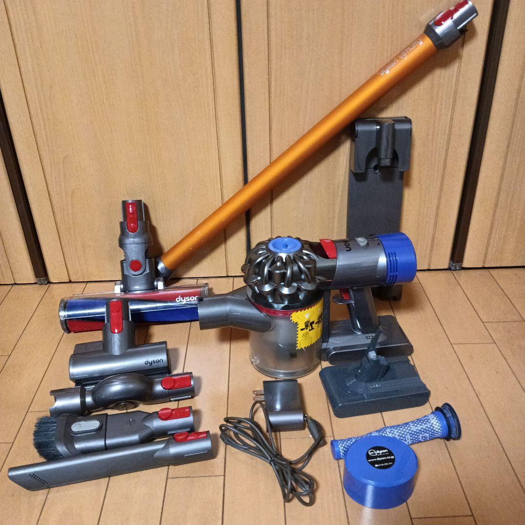 清掃 除菌済 Dyson V8 (SV12)掃除機 本体 各種 社外バッテリー付