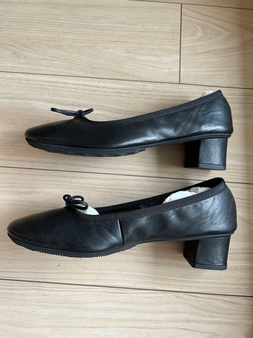 お値下げ！ショセchausserブラックバレエシューズ トラベルシューズ