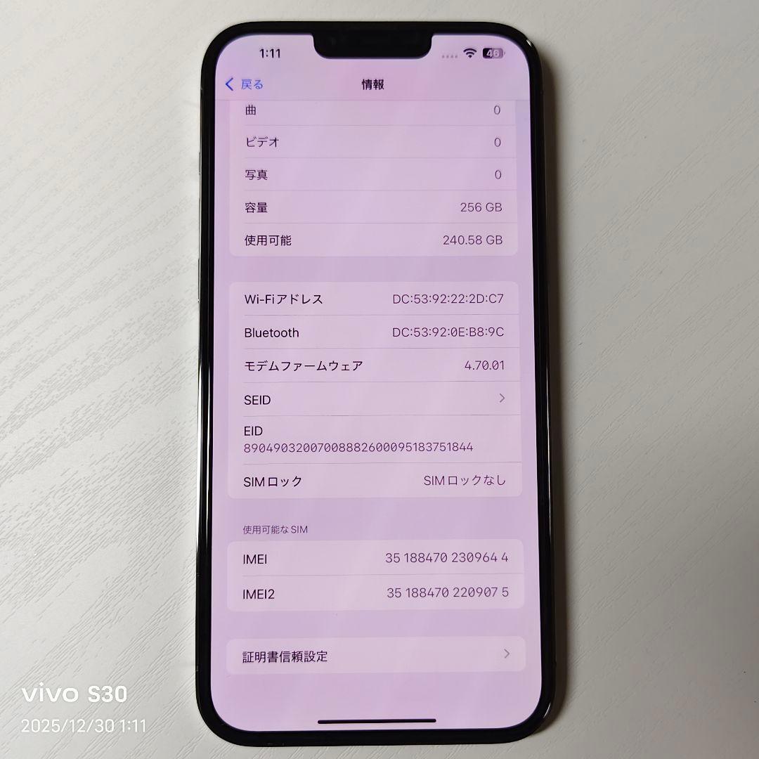 【美品】 iPhone 13 ProMax 256GB版 付属品完品+オマケ大量