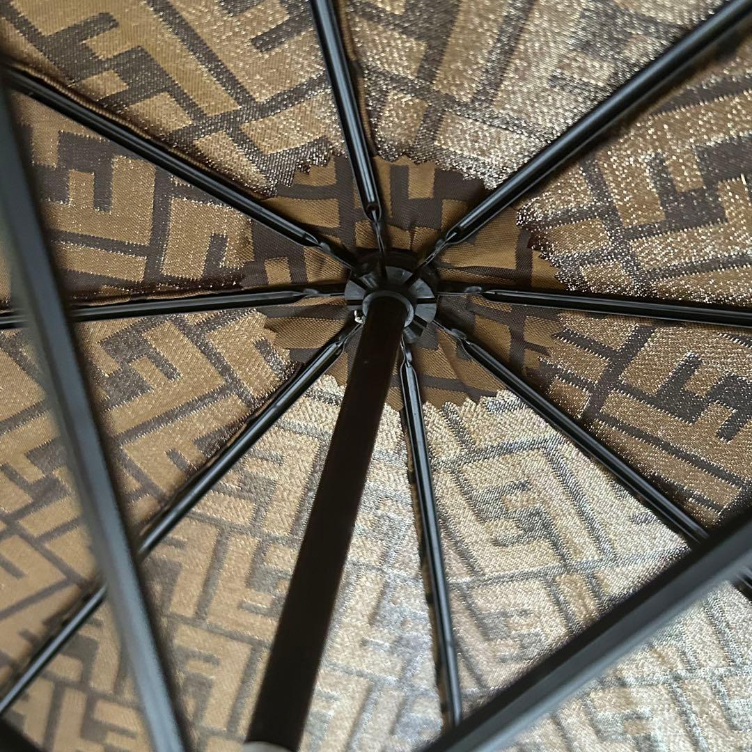 ✨超希少極美品✨ 廃盤品 フェンディ ズッカ FF柄 FFロゴ ゴールド 長傘