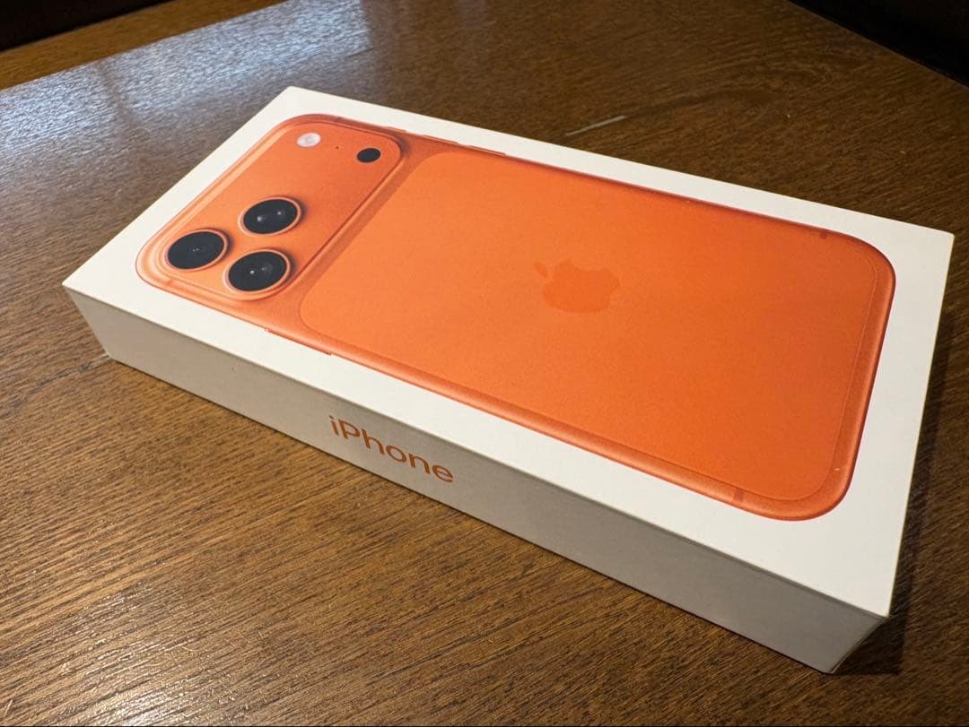 新品未使用 iPhone17ProMax コズミックオレンジ　256GB