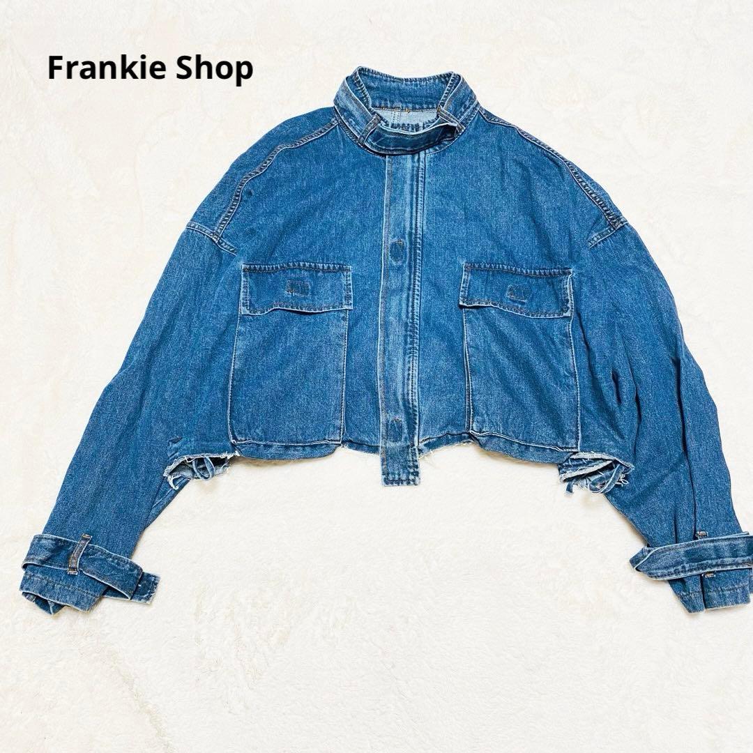 フランキーショップ　 デニムジャケット　Gジャン　ショート丈　オーバーサイズ