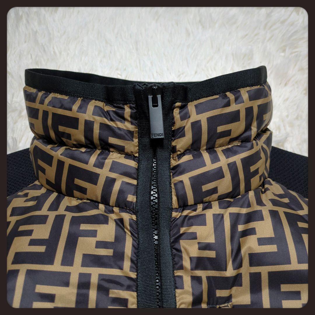 【極美品・人気モデル】FENDI☆ズッカ ダウンベスト フルジップ ドッキング