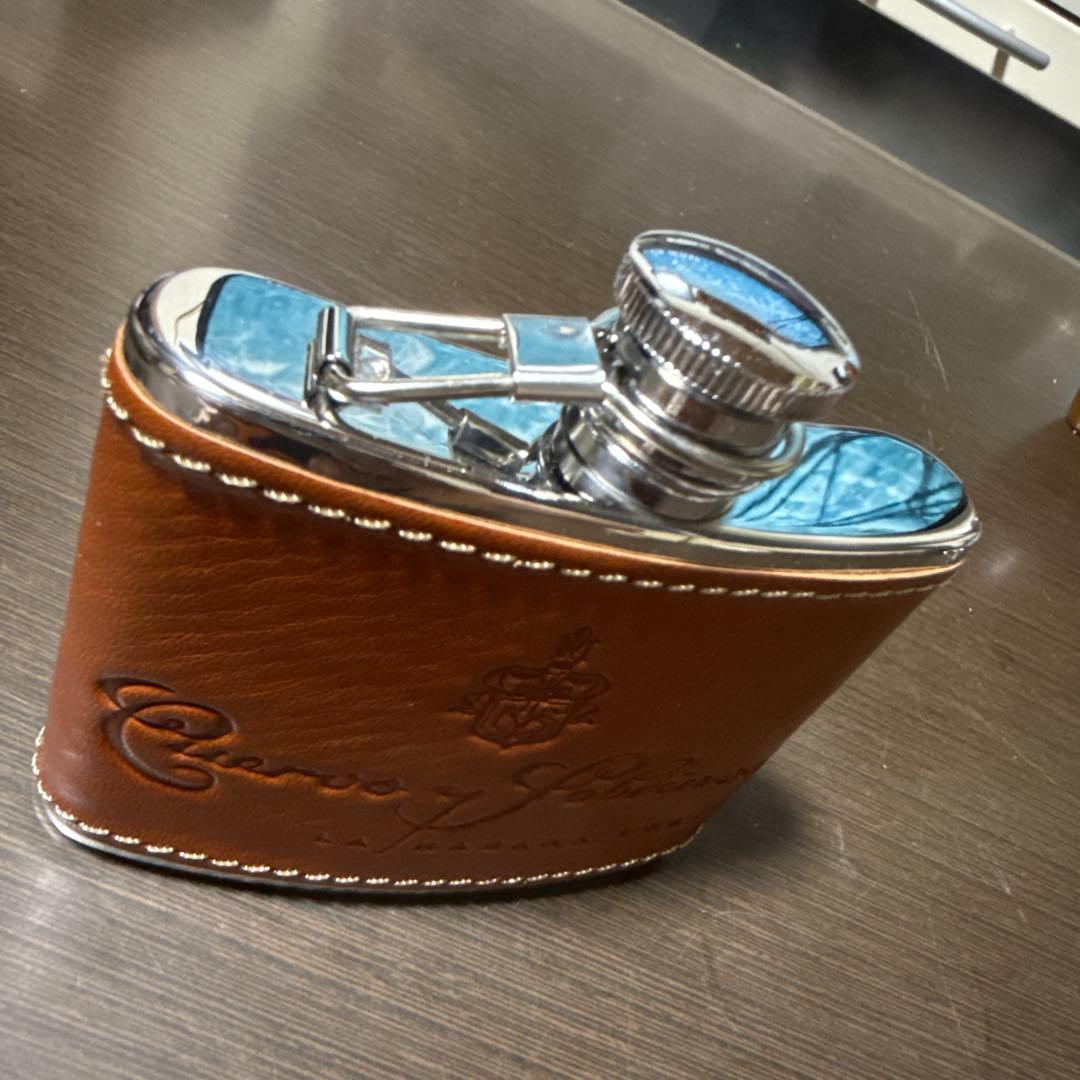 クエルボ•イ•ソブリノス　レザー フラスコ/葉巻、/手帳サイズカード入3点セット